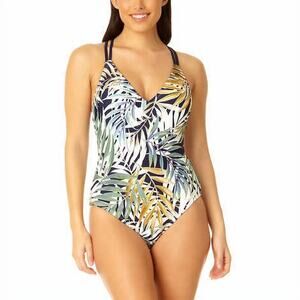 Hurley Ladies' Size Medium, One-Piece Swimsuit, UPF 50+, Cayman Palms Size XL